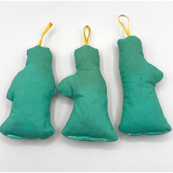 Vintage Fabric Printed Cloth Stuffed Dolls Ephemera Ornaments - Picture 5 of 5